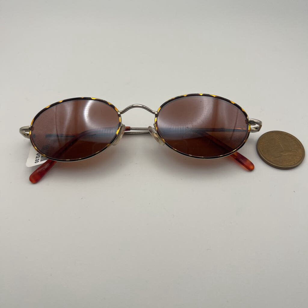 Brown Oval Sunglasses