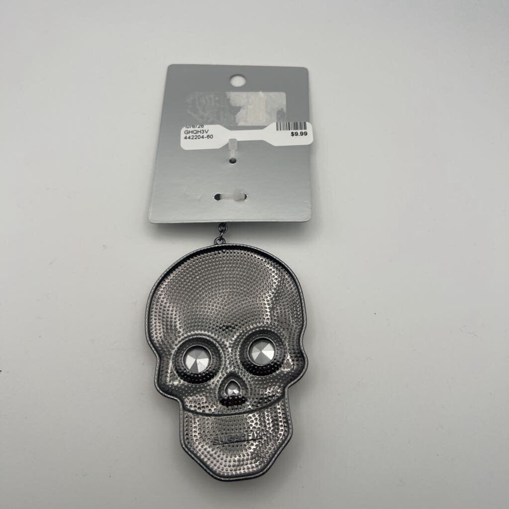 Sugarfix by BaubleBar Silver Skull Keychain