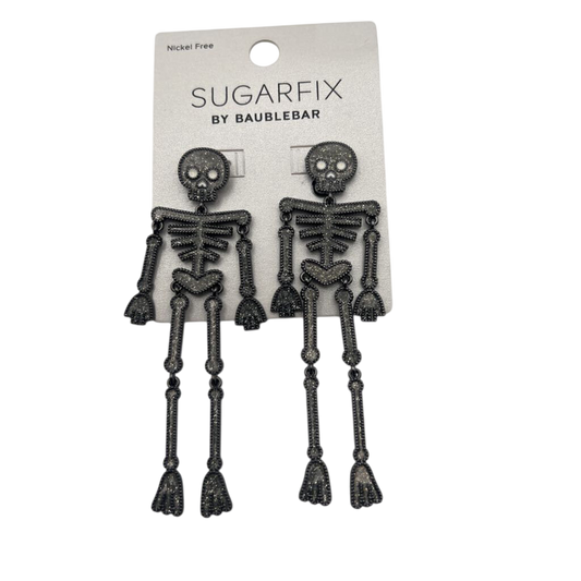 Sugarfix by BaubleBar Silver Skeleton Drop Earrings
