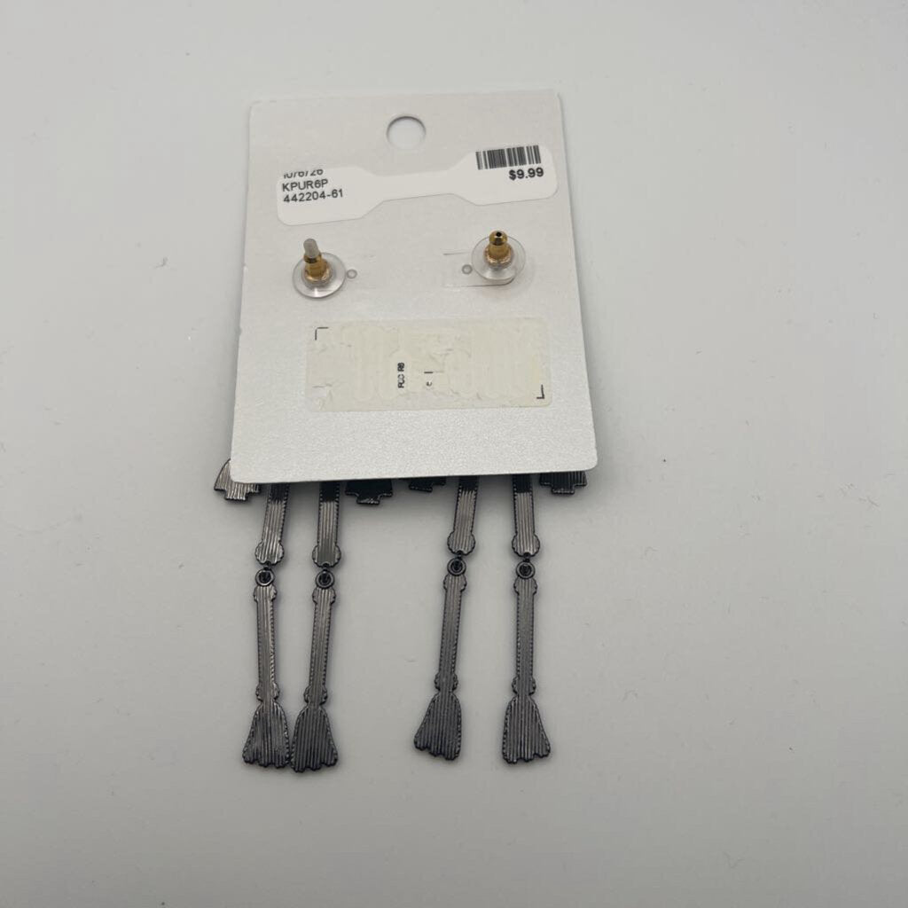 Sugarfix by BaubleBar Silver Skeleton Drop Earrings