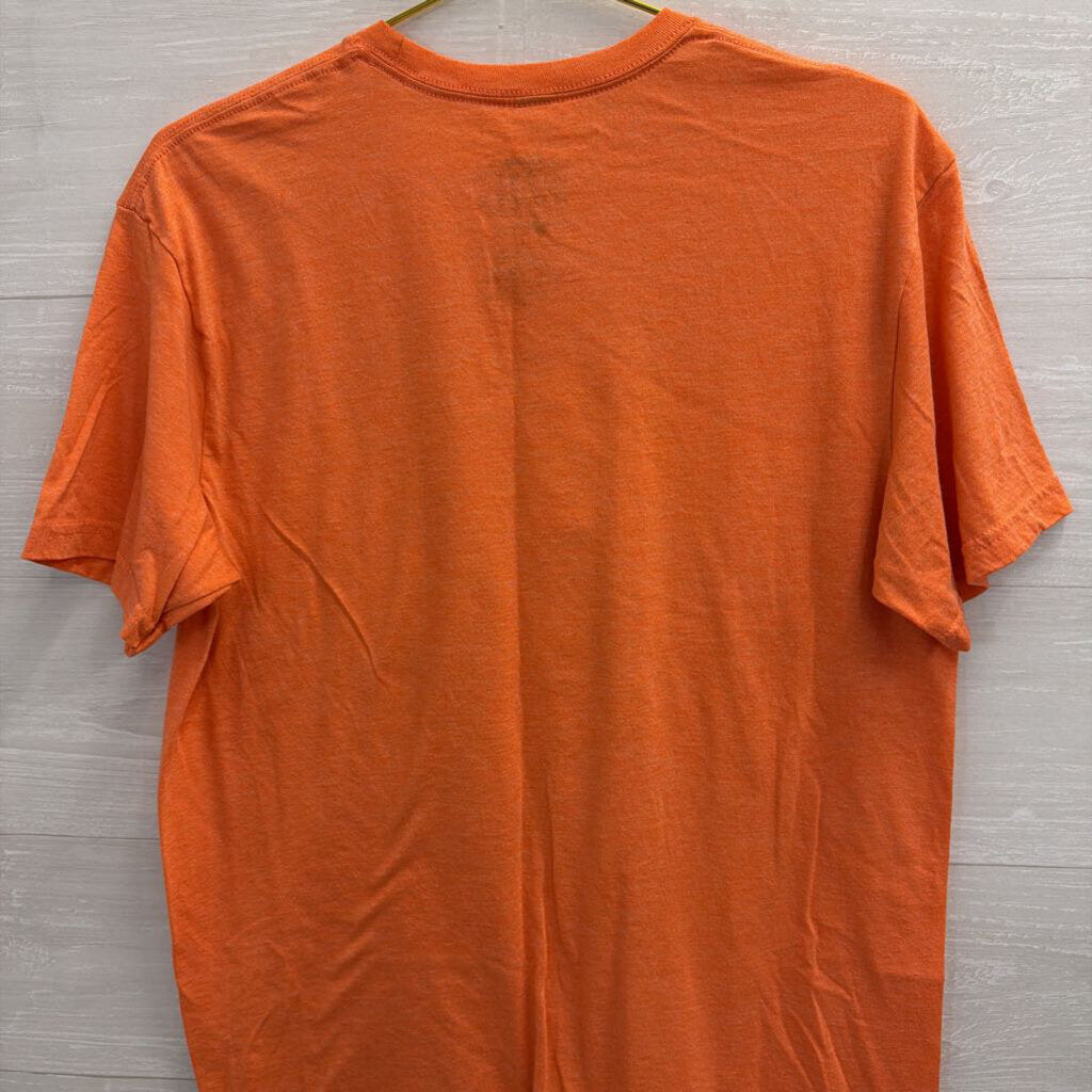 Disney Orange Mummy Mickey Mouse Short Sleeve Graphic Tee Large
