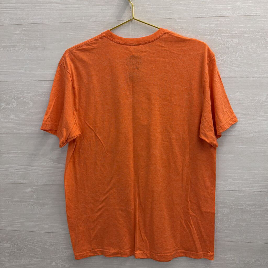 Disney Orange Mummy Mickey Mouse Short Sleeve Graphic Tee Large