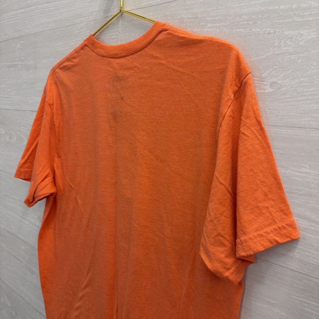 Disney Orange Mummy Mickey Mouse Short Sleeve Graphic Tee Large