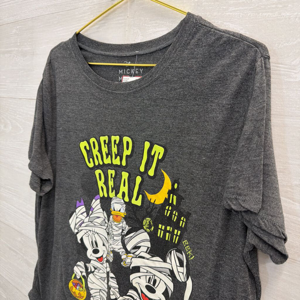 Disney Grey Creep It Real Short Sleeve Graphic Tee XXXL