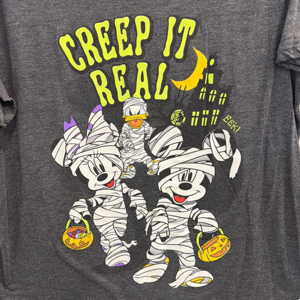 Disney Grey Creep It Real Short Sleeve Graphic Tee XXXL