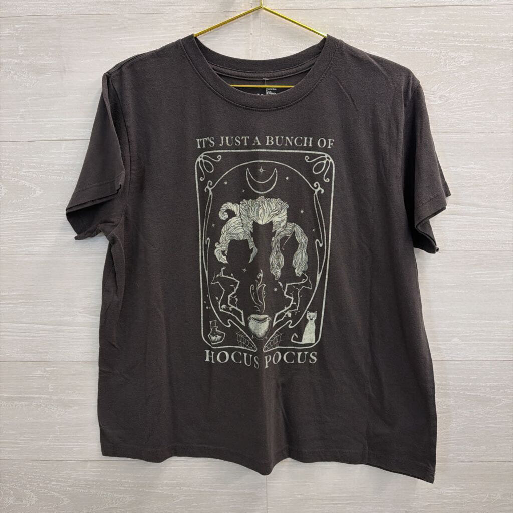 Hocus Pocus Grey Short Sleeve Graphic Tee 2XL