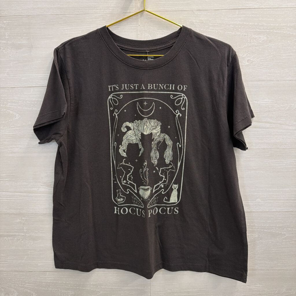 Hocus Pocus Grey Short Sleeve Graphic Tee 2XL