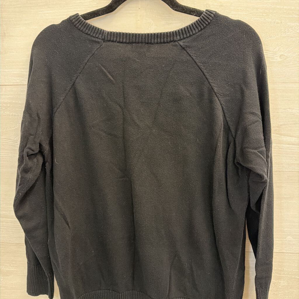 Torrid Black/ White Skeleton Face Sweater 00