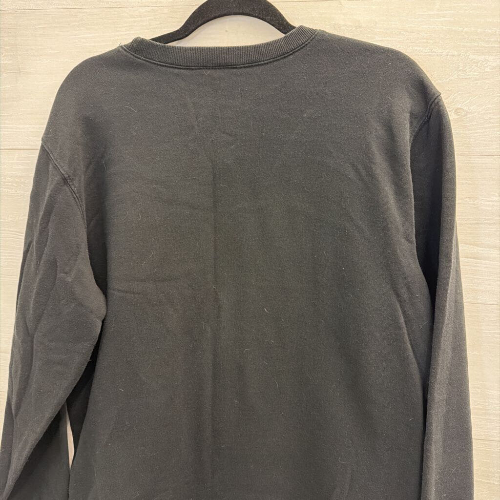 Quija Black/ White Graphic Long Sleeve Pullover Extra Large