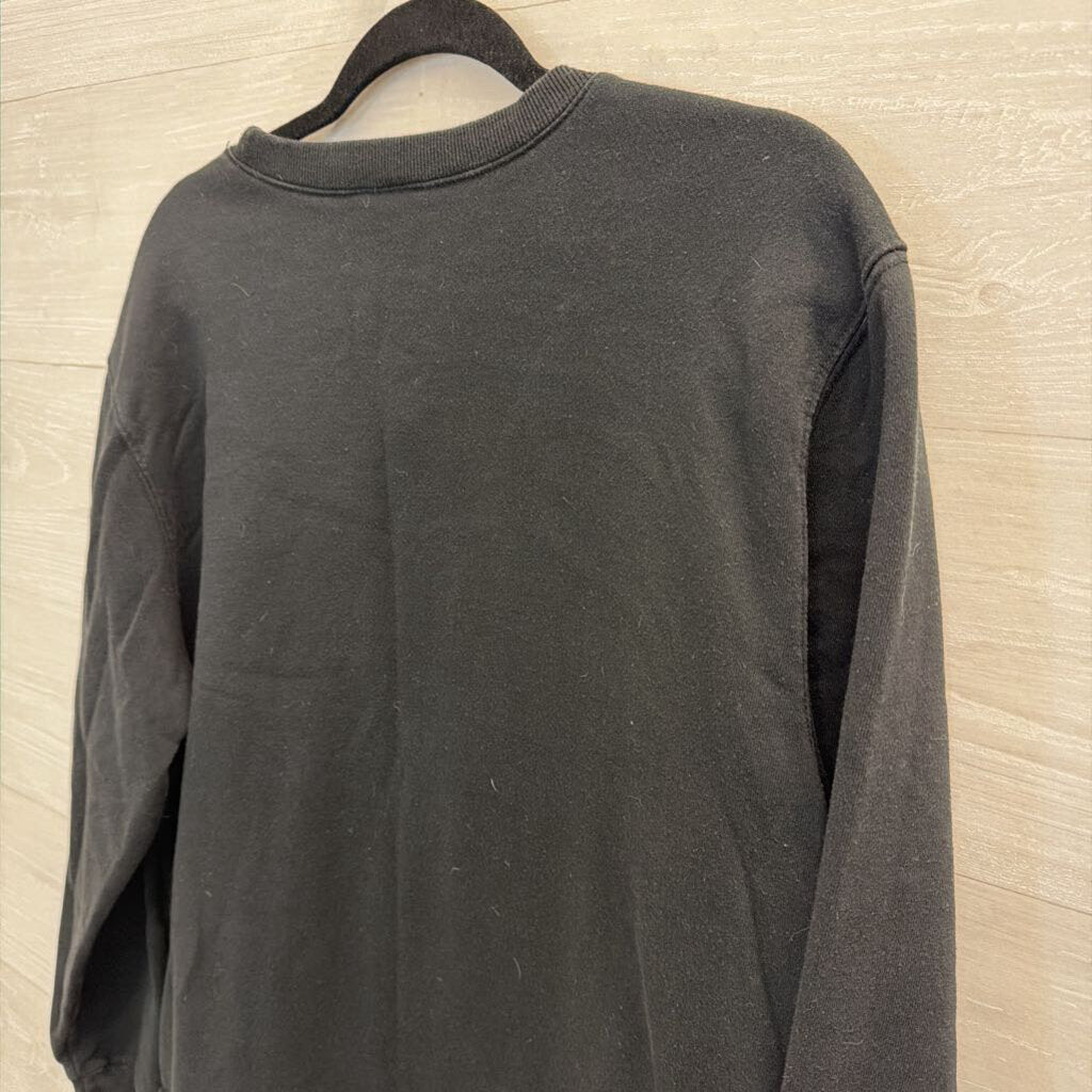 Quija Black/ White Graphic Long Sleeve Pullover Extra Large