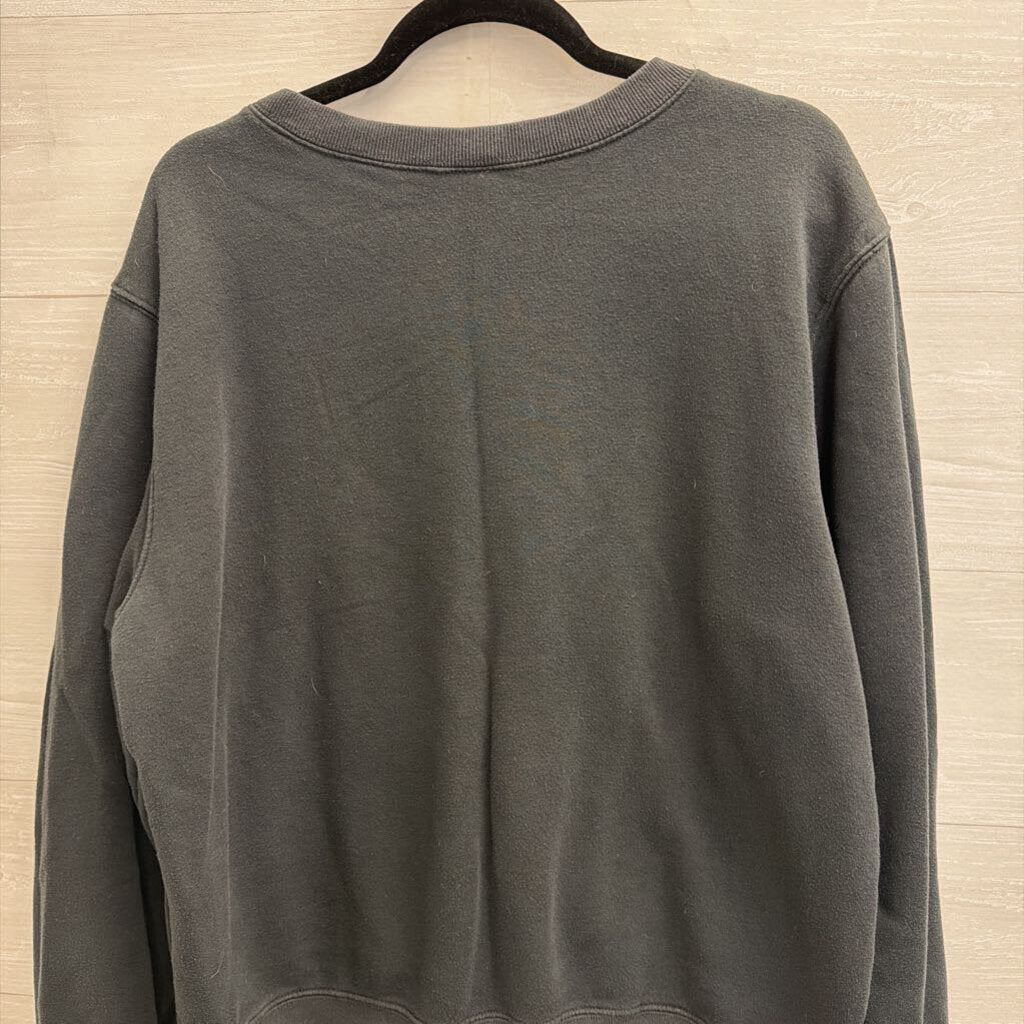 Quija Black/ White Graphic Long Sleeve Pullover XXL