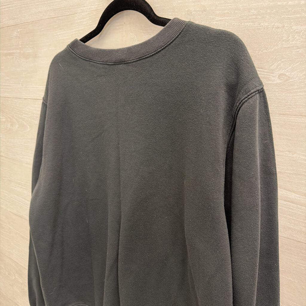 Quija Black/ White Graphic Long Sleeve Pullover XXL
