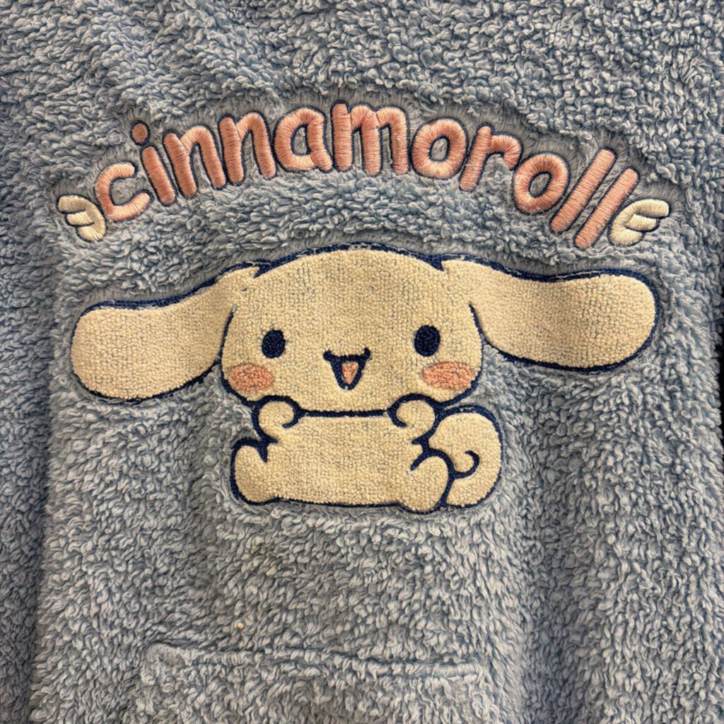 Cinnamorolle Blue Soft Fleeve Embroidered Graphic Hoodie Medium
