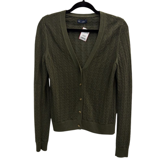 Gap Green Knit Cardigan Sweater Small