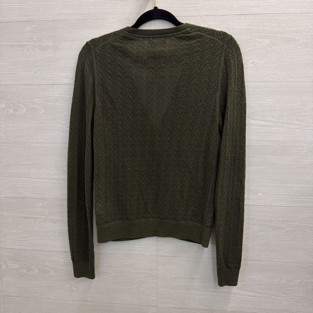 Gap Green Knit Cardigan Sweater Small