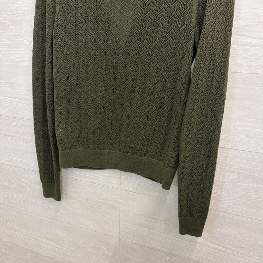 Gap Green Knit Cardigan Sweater Small