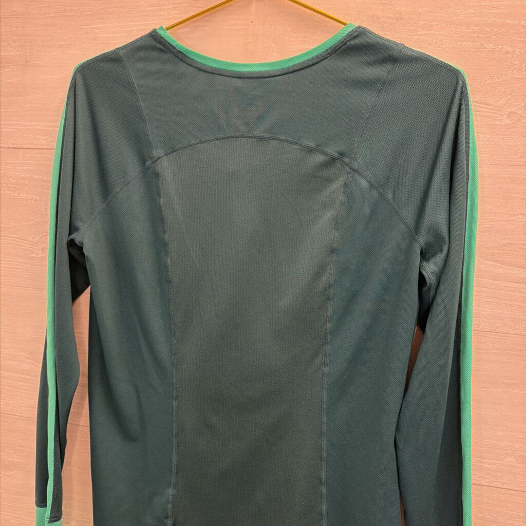 Nike Green Long Sleeve Athletic Top Large