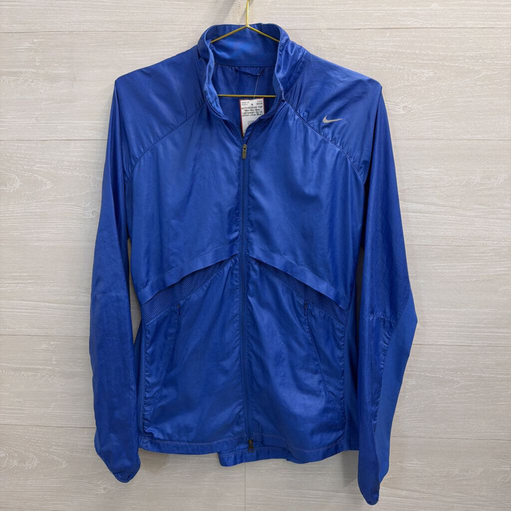 Nike Blue Lightweight Zip Up Jacket Large