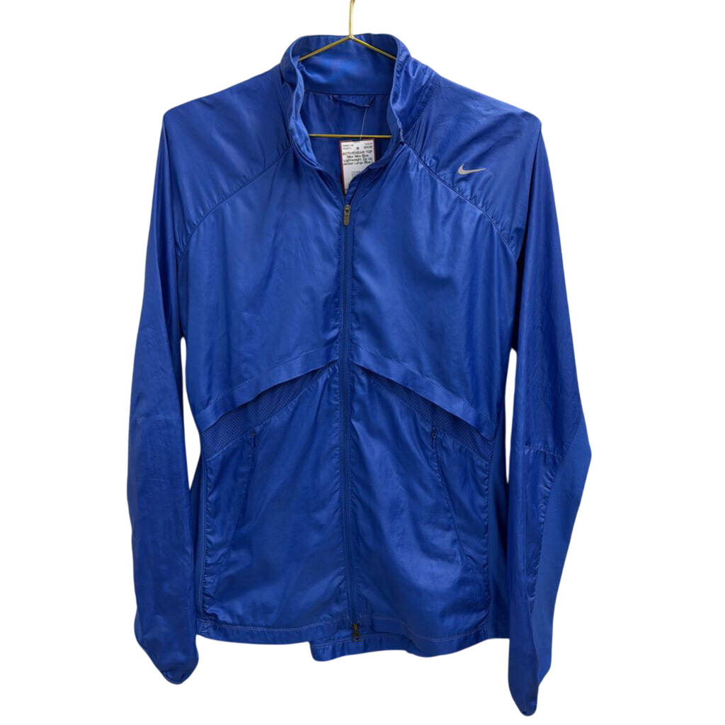 Nike Blue Lightweight Zip Up Jacket Large