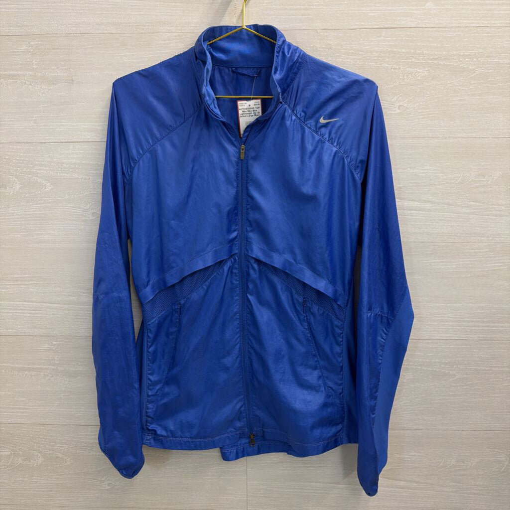 Nike Blue Lightweight Zip Up Jacket Large