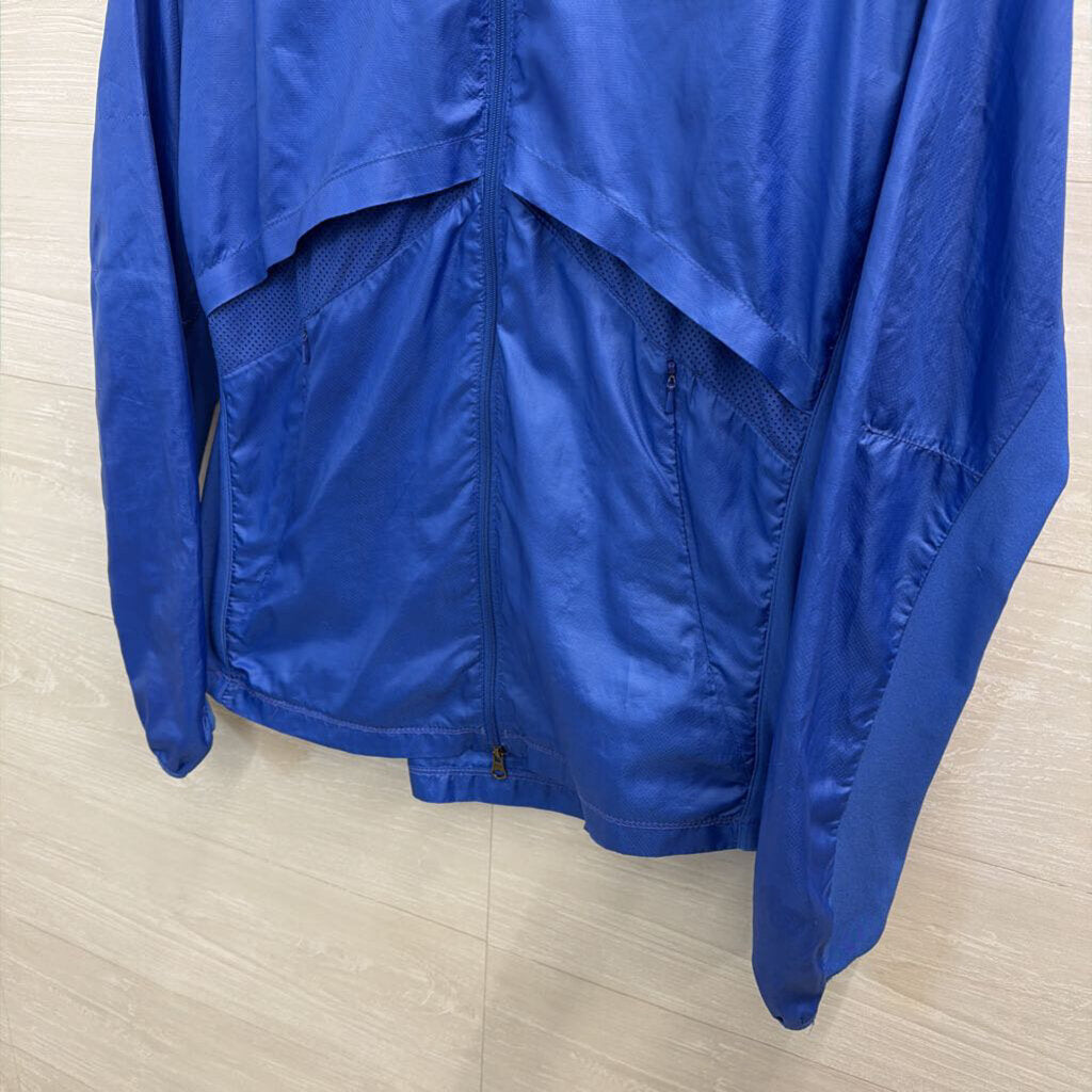 Nike Blue Lightweight Zip Up Jacket Large
