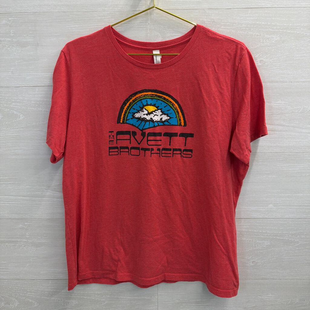 Red/ Multi The Avett Brothers Short Sleeve Graphic Tee Extra Large