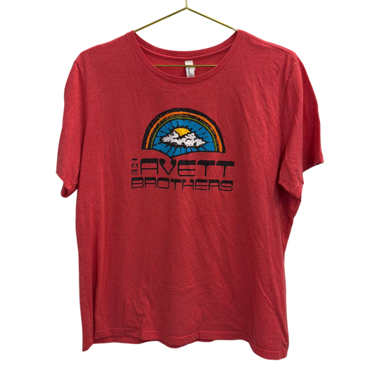 Red/ Multi The Avett Brothers Short Sleeve Graphic Tee Extra Large