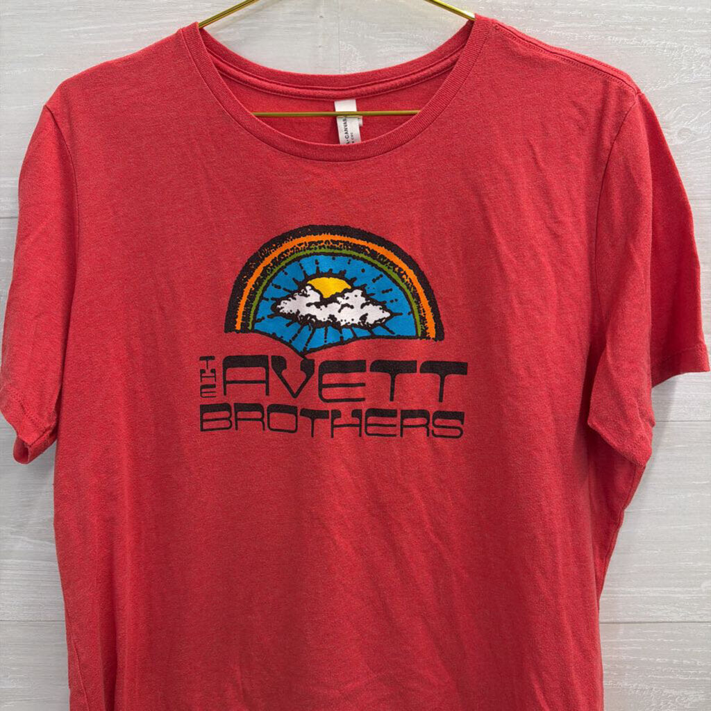 Red/ Multi The Avett Brothers Short Sleeve Graphic Tee Extra Large