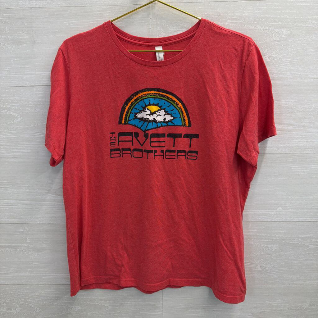 Red/ Multi The Avett Brothers Short Sleeve Graphic Tee Extra Large