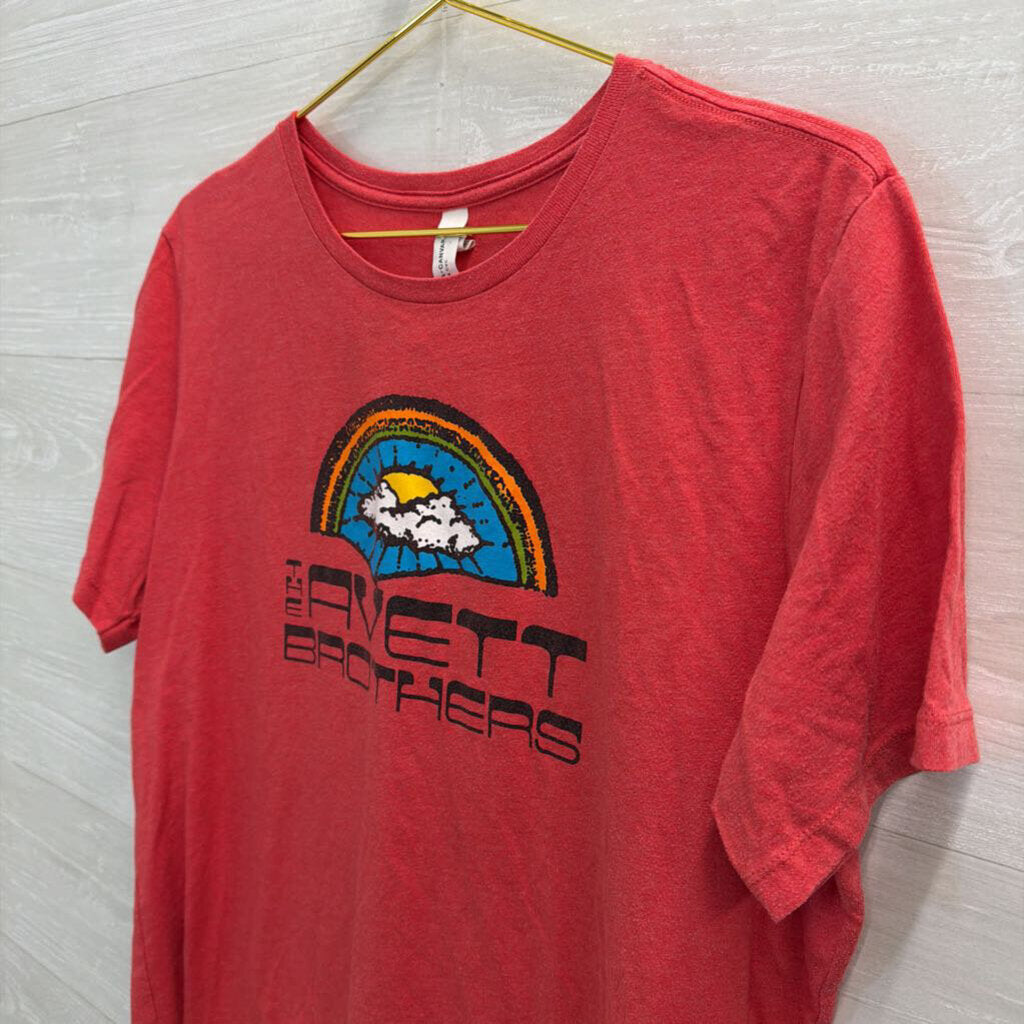 Red/ Multi The Avett Brothers Short Sleeve Graphic Tee Extra Large