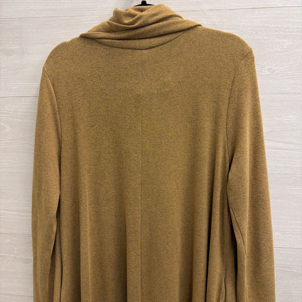 Aryeh Brown Knit Long Sleeve Turtleneck Dress Large