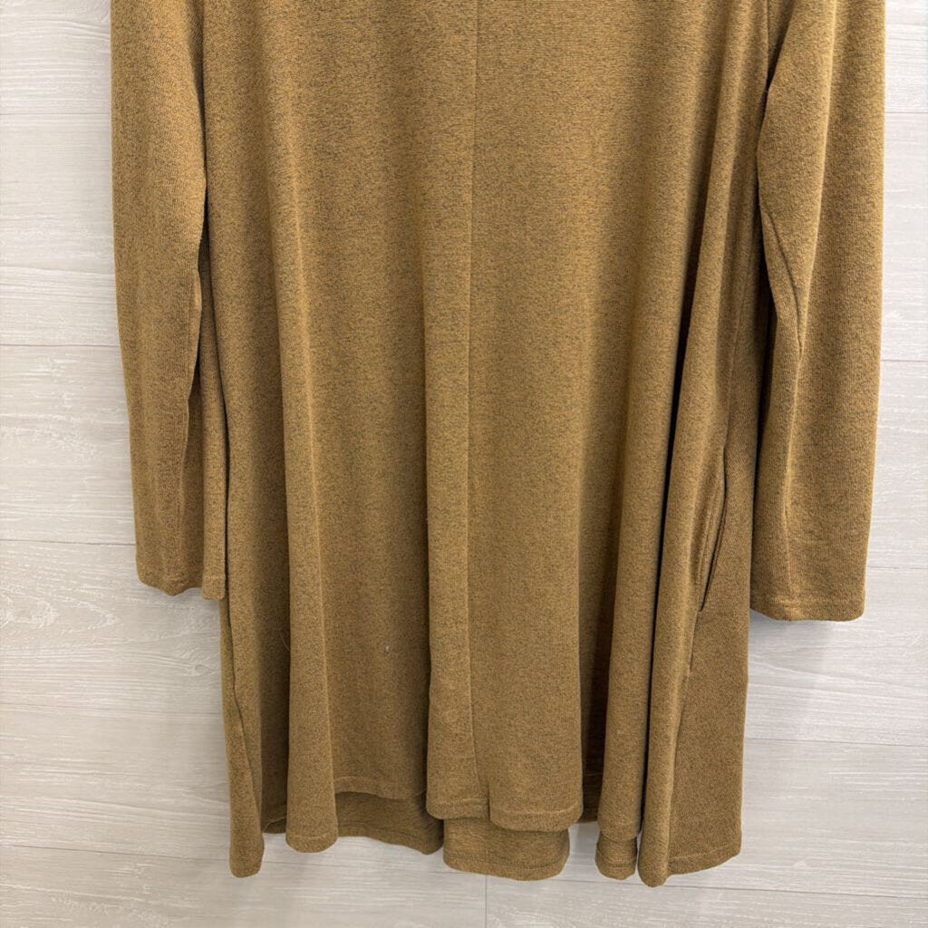 Aryeh Brown Knit Long Sleeve Turtleneck Dress Large