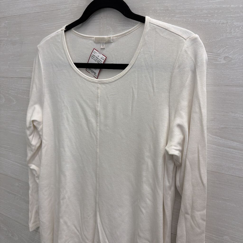 Kleen White Long Sleeve Top Large