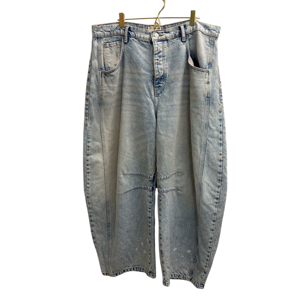 We The Free Light Wash Barrel Jeans 33