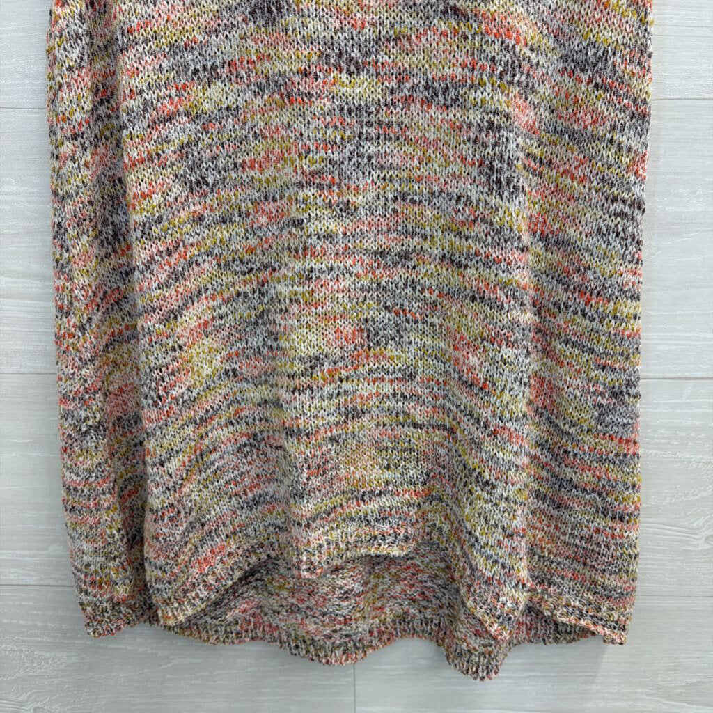 Loft White/ Multi Knit Tank Top Medium