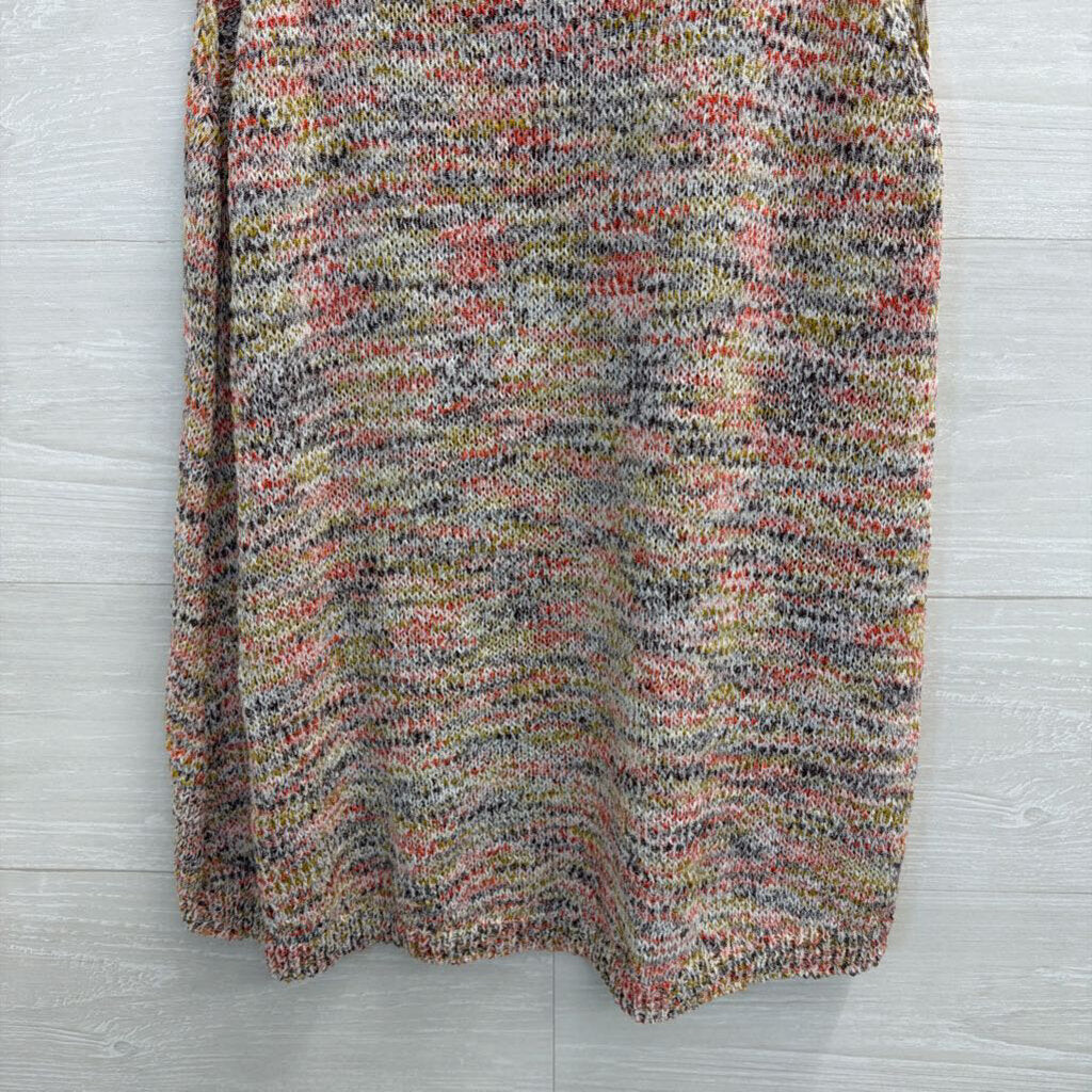 Loft White/ Multi Knit Tank Top Medium