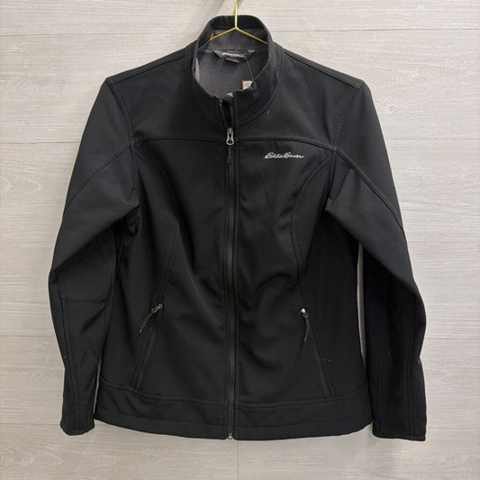 Eddie Bauer Black Zip Front Jacket Medium