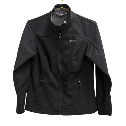 Eddie Bauer Black Zip Front Jacket Medium