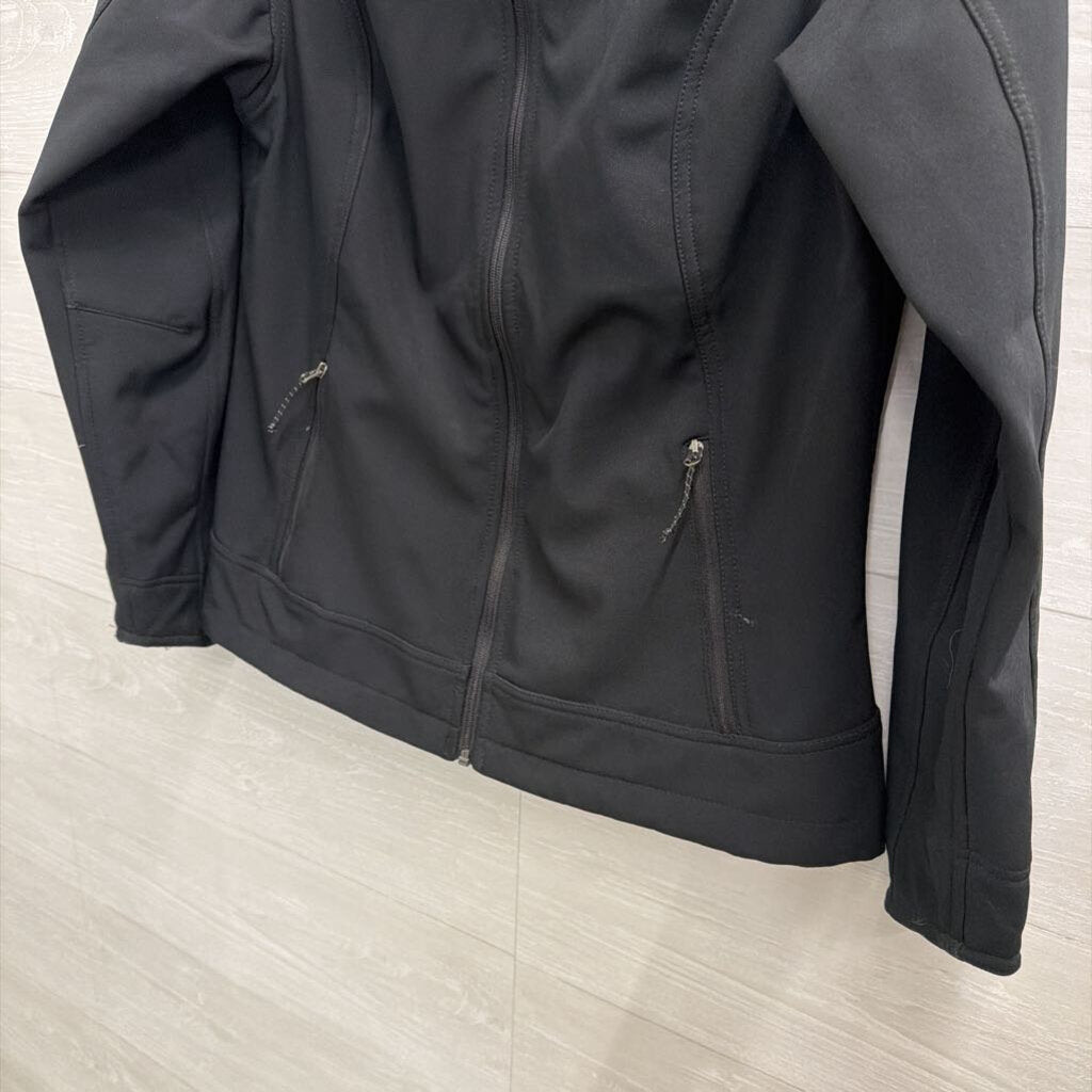 Eddie Bauer Black Zip Front Jacket Medium