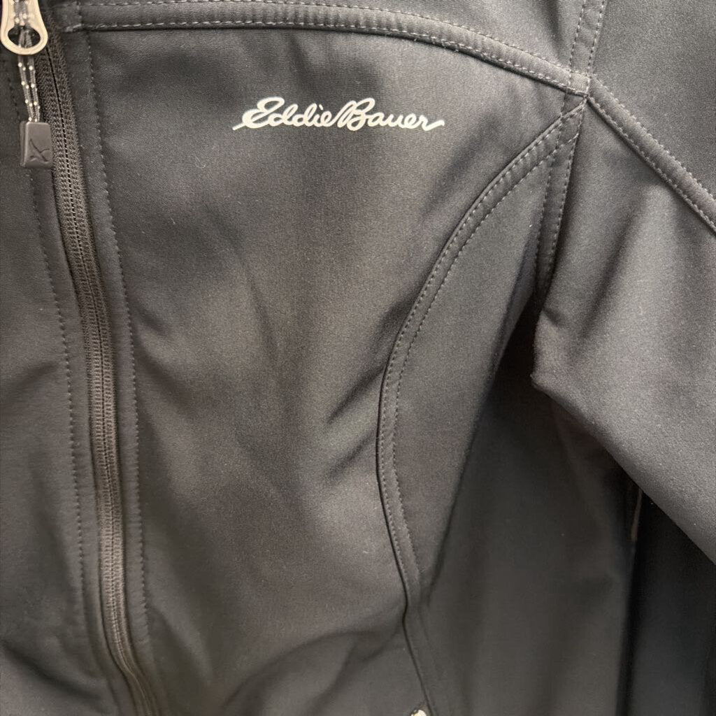 Eddie Bauer Black Zip Front Jacket Medium