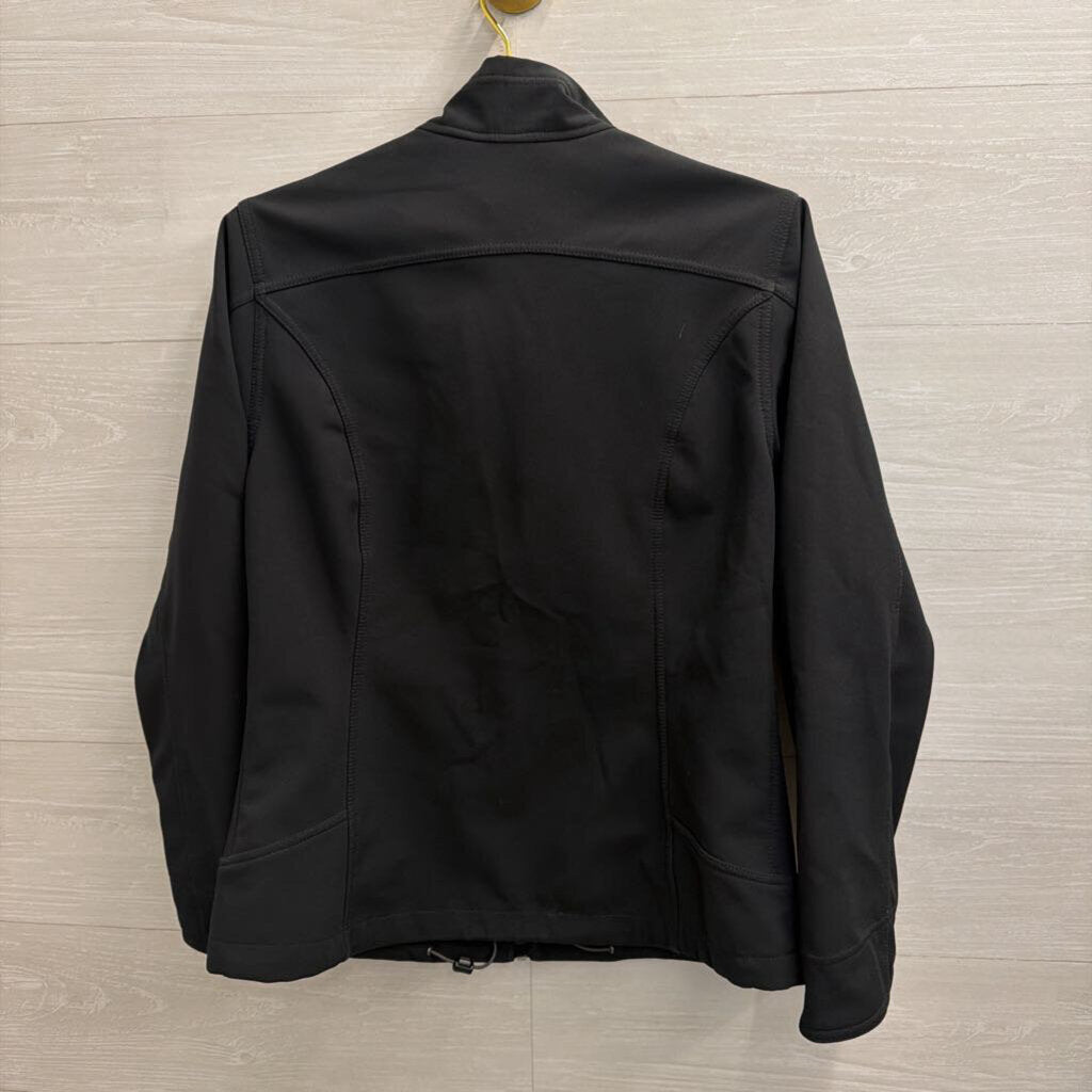 Eddie Bauer Black Zip Front Jacket Medium