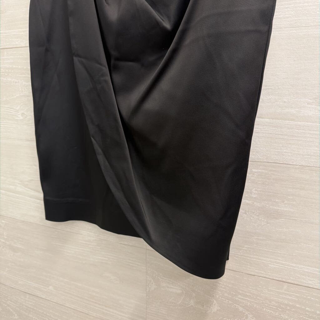 Calvin Klein Black Silky Bow Detail Skirt 6