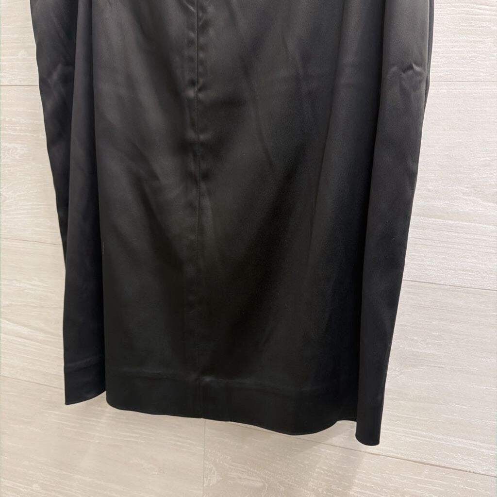 Calvin Klein Black Silky Bow Detail Skirt 6
