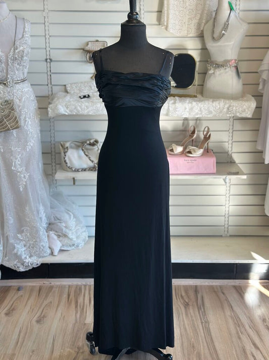 Vintage Rubber Ducky Black Long Formal Dress Large