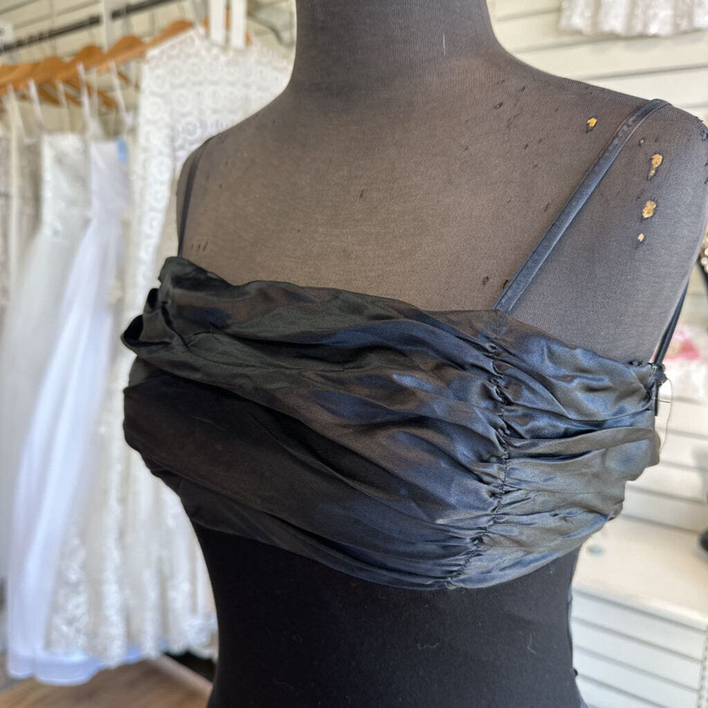 Vintage Rubber Ducky Black Long Formal Dress Large