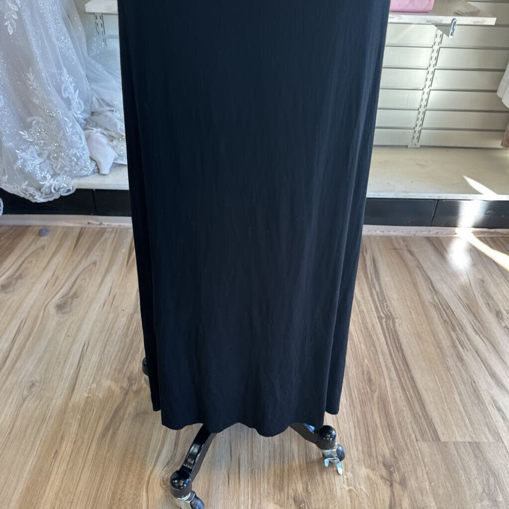 Vintage Rubber Ducky Black Long Formal Dress Large