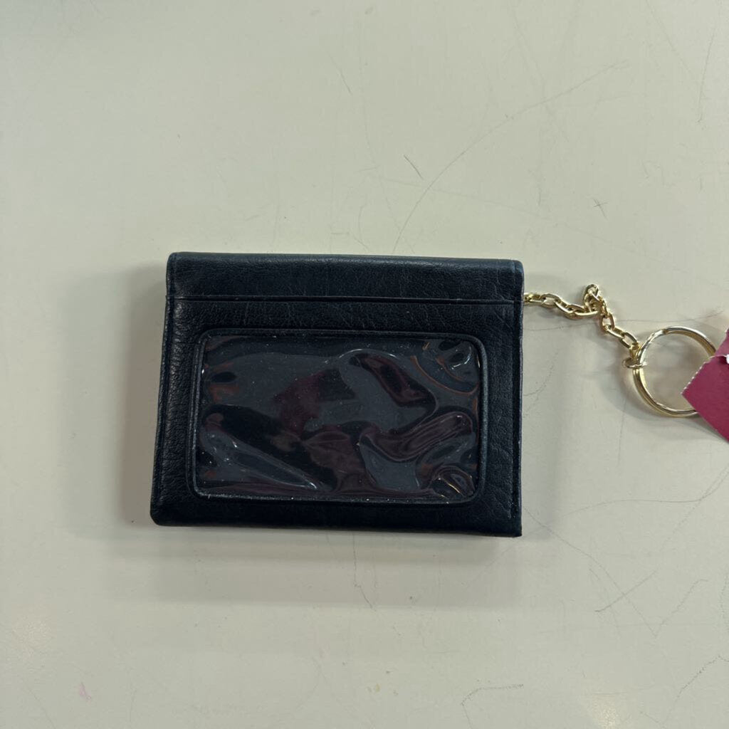 Vintage Buxton Black Leather Key Chain Wallet