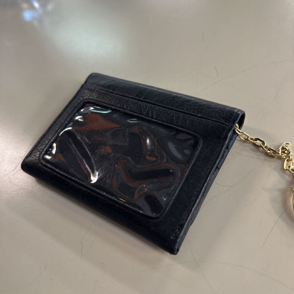 Vintage Buxton Black Leather Key Chain Wallet