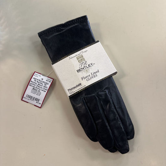 TR Bentley Black 100% Leather Fleece Lined Gloves Extra Large