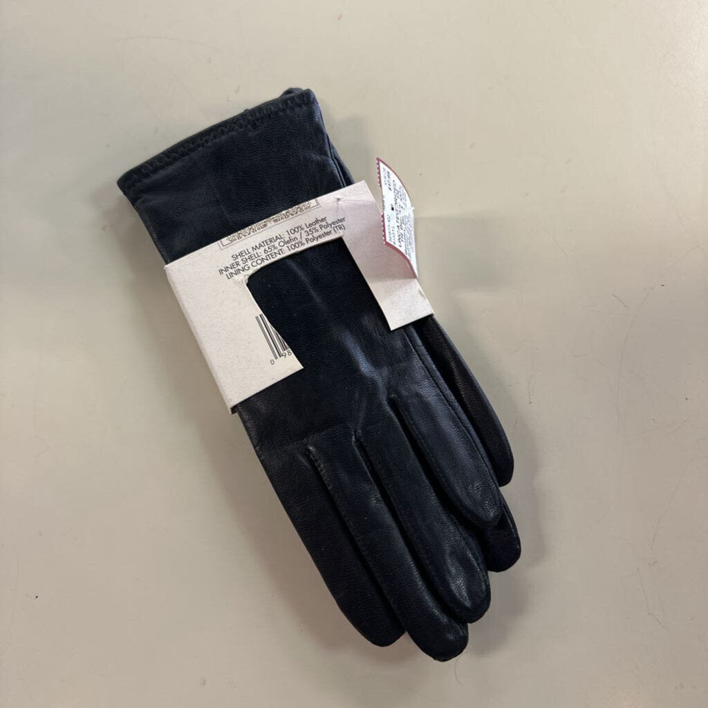 TR Bentley Black 100% Leather Fleece Lined Gloves Extra Large